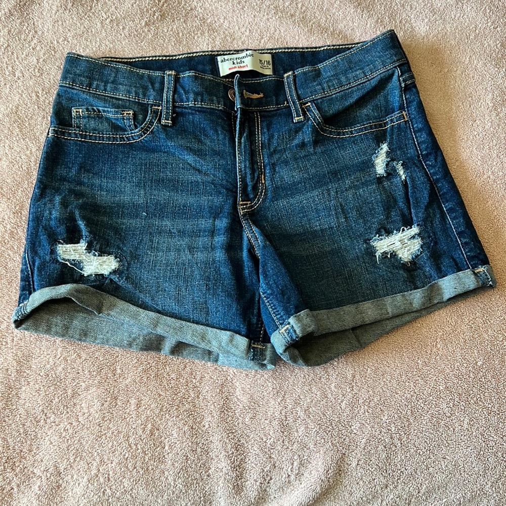 ABERCROMBIE KIDS DENIM SHORTS SIZE 15/16